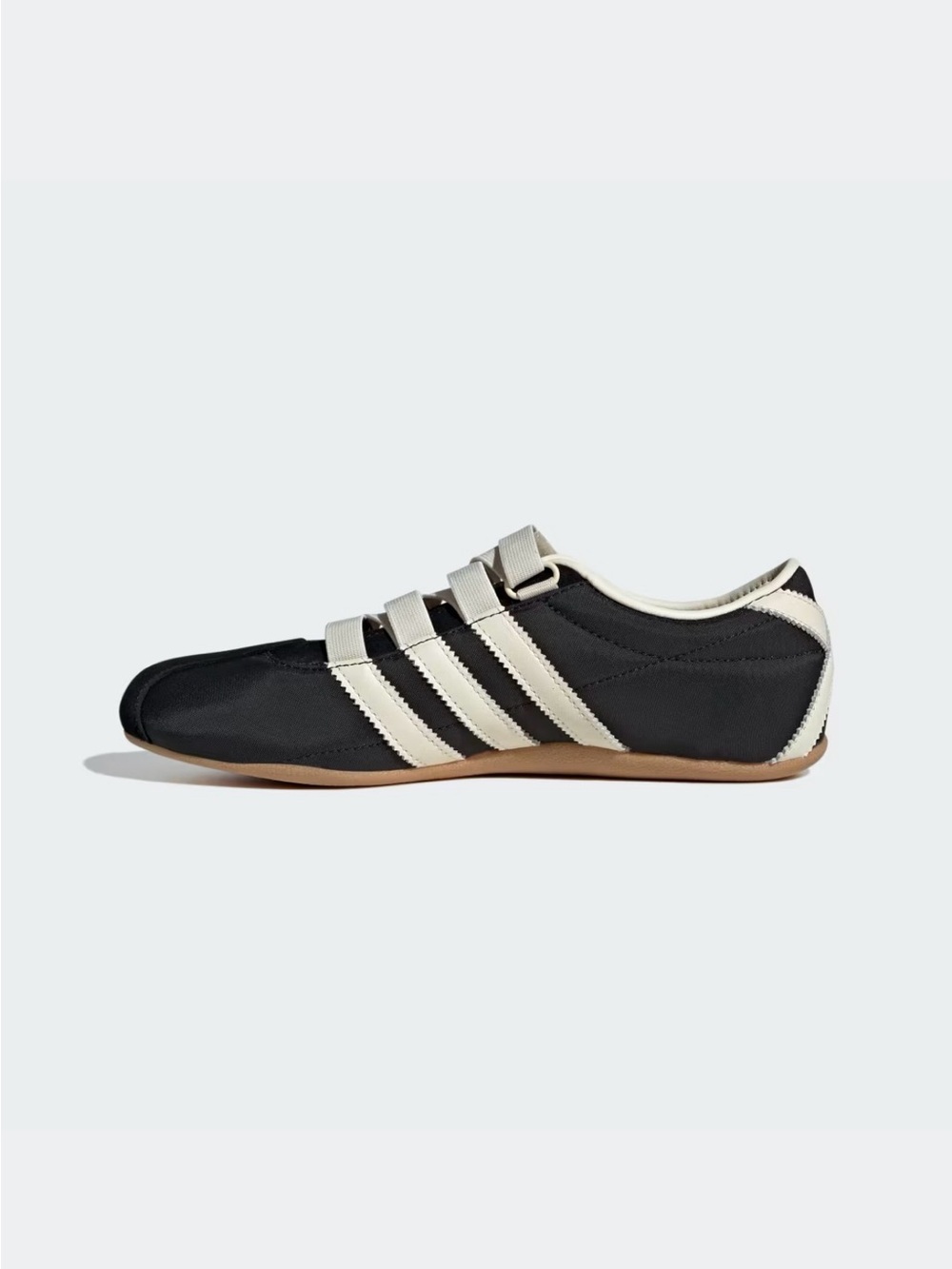adidas Tokyo Women’s Black and Cream Strap Sneakers - Picture 6 of 8